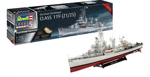 REVELL MODELS 1/144 05179 GERMAN DESTROYER CLASS 119  Z1/Z5   UK SALE ONLY 