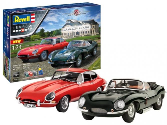 REVELL 1/24 05667 100TH ANNIVERSARY OF JAGUAR E-TYPE   XK-SS