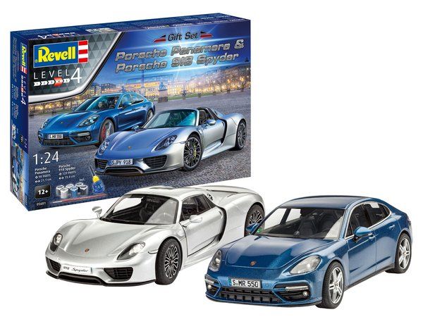 REVELL 1/24 05681 PORSCHE PANAMERA   918 SPYDER GIFT SET 