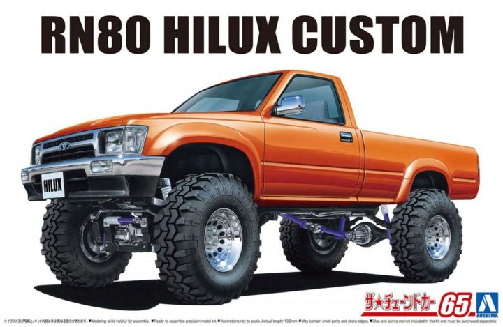 AOSHIMA 1/24 05802 TOYOTA HILUX RN80 LONGBED LIFTUP  95