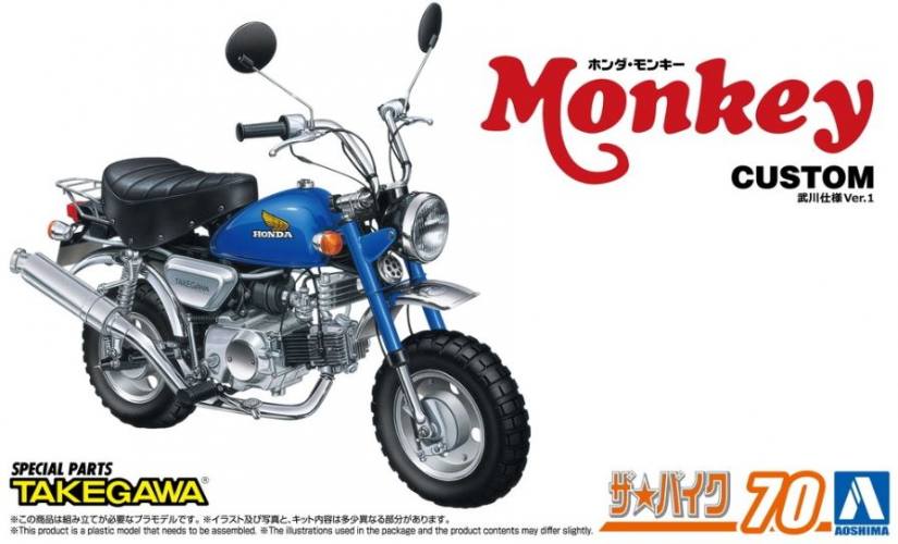 AOSHIMA 1/12  06827 HONDA MONKEY Z50J 1978 SPECIAL PARTS