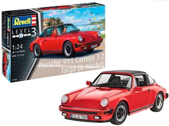 REVELL 1/24 07689 PORSCHE 911 CARRERA 3.2 TARGA  G-MODEL 