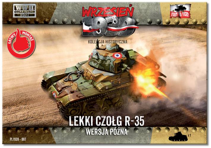 FIRST TO FIGHT 1/72 087 R-35 LATE VERSION LIGHT TANK