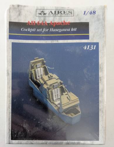 AIRES HOBBY MODELS 1/48 4131 AH-64A APACHE COCKPIT SET FOR HASEGAWA KIT