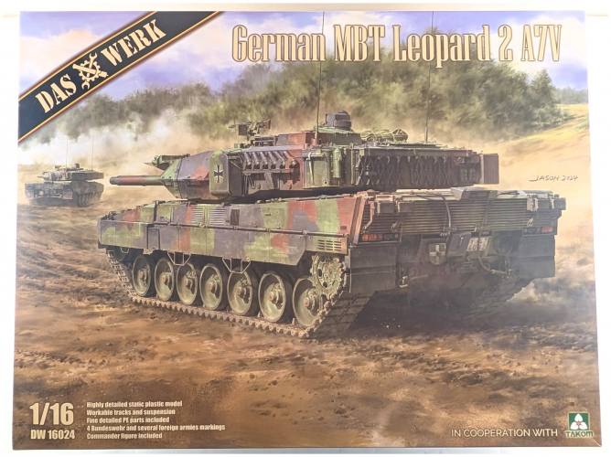 DAS WERK 1/16 16024 GERMAN MBT LEOPARD 2 A7V  UK SALE ONLY 