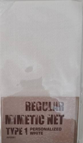 AK INTERACTIVE  AK8061 REGULAR MIMETIC NET TYPE 1 - PERSONALIZED WHITE