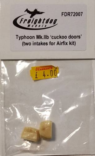 FREIGHTDOG MODELS 1/72 FDR72007 TYPHOON MK.ILB CUCKOO DOORS  TWO INTAKES FOR AIRFIX KIT 