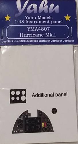 YAHU MODELS 1/48 YMA4807 INSTRUMENT PANEL HURRICANE MK.I