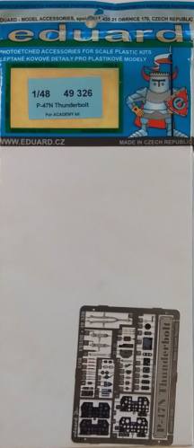 EDUARD 1/48 49 326 P-47N THUNDERBOLT FOR ACADEMY KIT