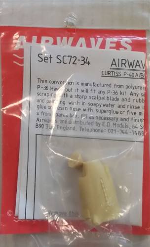 AIRWAVES 1/72 SET SC72-34 CURTISS P-40