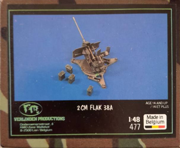 VERLINDEN PRODUCTIONS 1/48 477 2CM FLAK 38A