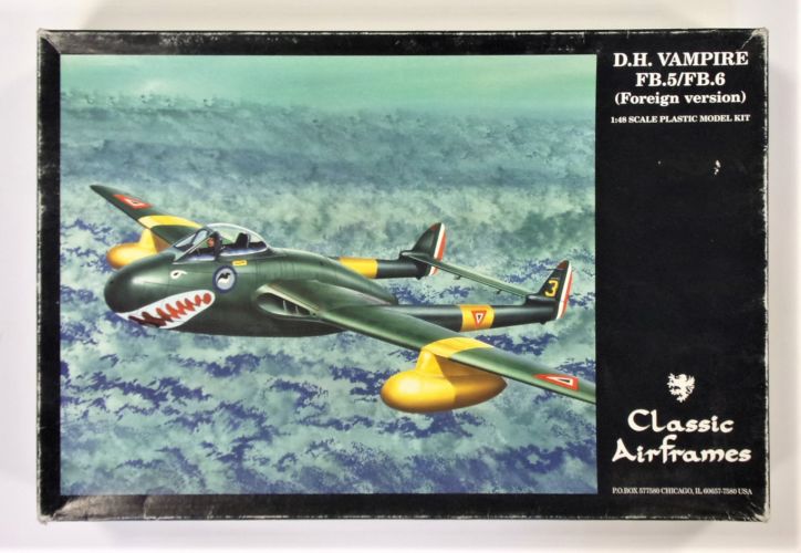 CLASSIC AIRFRAMES 1/48 495 D.H. VAMPIRE FB.5/FB.6  FOREIGN VERSION 