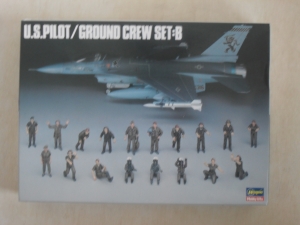HASEGAWA 1/48 X48-5 US PILOT/GROUND CREW SET B