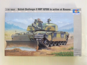 TRUMPETER 1/35 00345 CHALLENGER 2 w/DOZER KFOR KOSOVO