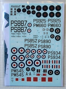 XTRADECAL 1/72 72105 SUPERMARINE SPITFIRE PR. Mk.XIX