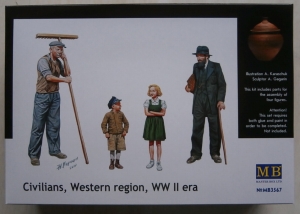 MASTERBOX 1/35 3567 CIVILIANS WESTERN REGION WWII ERA