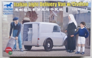 BRONCO 1/35 35171 ITALIAN LIGHT DELIVERY VAN WITH CIVILIAN