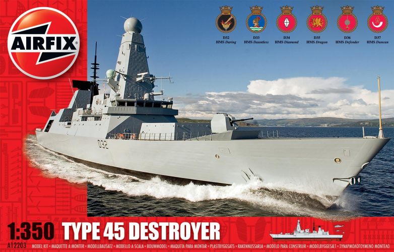AIRFIX 1/350 12203 TYPE 45 DESTROYER