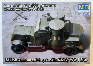 MASTERBOX 1/72 72008 BRITISH ARMOURED CAR AUSTIN Mk.IV WWI ERA