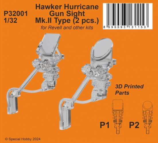 CMK 1/32 P32001 HAWKER HURRICANE GUN SIGHT MK.II TYPE  2 PCS 