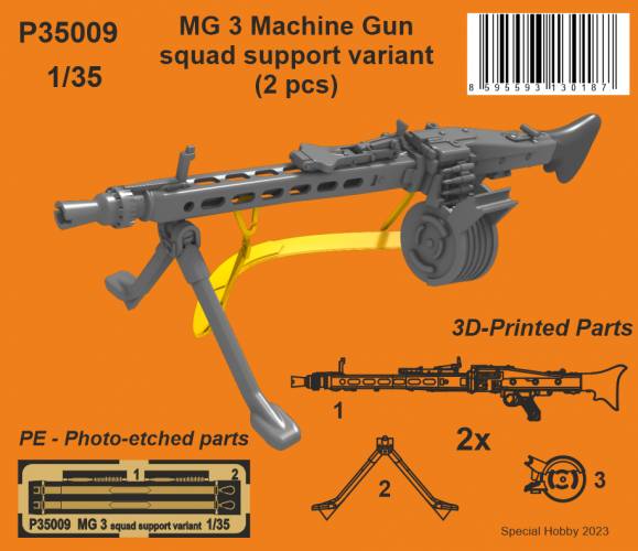 CMK 1/35 35009 MG3 MACHINE GUN SQUAD SUPPORT VARIANT 