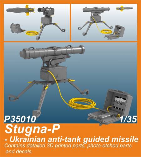 CMK 1/35 35010 STUGNA-P UKRAINIAN ANTO TANK GUIDED MISSILE 