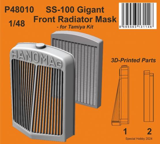 SPECIAL HOBBY 1/48 P48010 SS-100 GIGANT FRONT RADIATOR MASK
