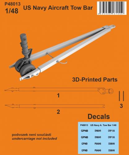CMK 1/48 P48013 US NAVY AIRCRAFT TOW BAR