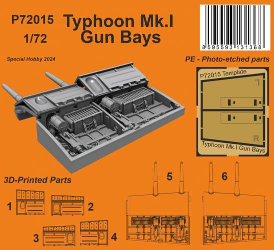 CMK 1/72 P72015 TYPHOON MK.I GUN BAYS