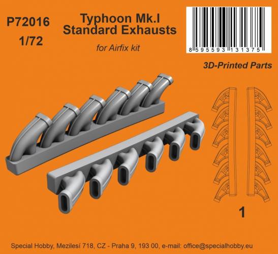 CMK 1/72 P72016 TYPHOON MK.I STANDARD EXHAUSTS