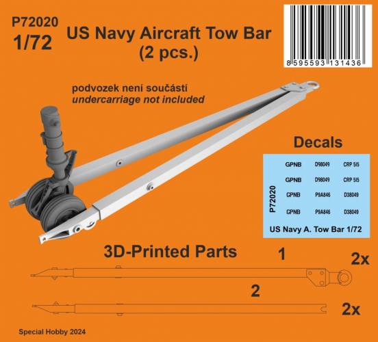 CMK 1/72 P72020 US NAVY AIRCRAFT TOW BAR
