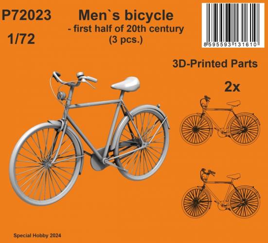 CMK 1/72 P72023 MENS BICYCLE FIRST HALF OF 20TH CENTURY