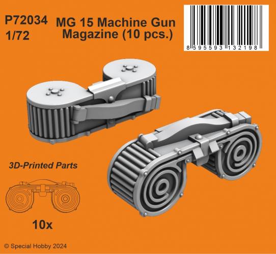 CMK 1/72 P72034 MG 15 MACHINE GUN