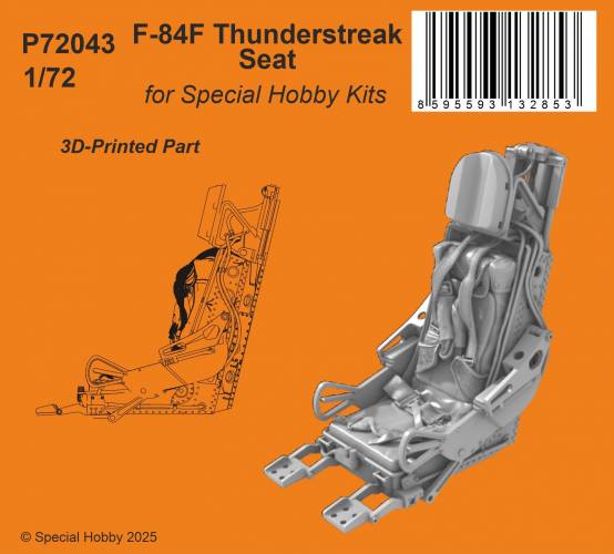 CMK 1/72 P72043 F-84F THUNDERSTREAK SEAT