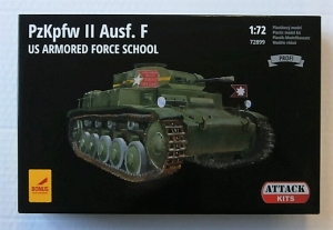 ATTACK 1/72 72899 Pz.Kpfw II Ausf. F US ARMORED FORCE SCHOOL
