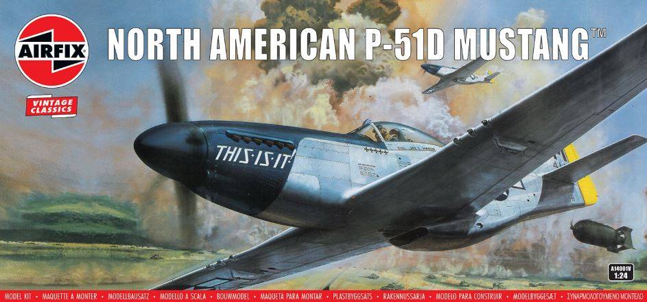 AIRFIX 1/24 14001V NORTH AMERICAN P-51D MUSTANG VINTAGE CLASSICS