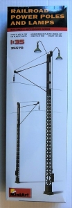 MINIART 1/35 35570 RAILROAD POWER POLES AND LAMPS