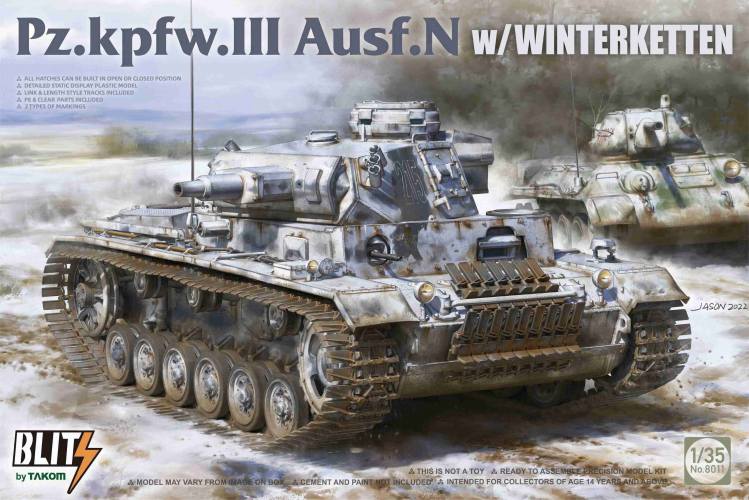 TAKOM 1/35 8011 PZ.KPFW.III AUSF.N W/WINTERKETTEN