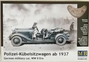 MASTERBOX 1/35 35101 POLIZEI GERMAN STAFF CAR TYP 170 KUBELWAGEN 1936