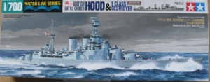 TAMIYA 1/700 31806 HMS HOOD/ E-CLASS DESTROYER