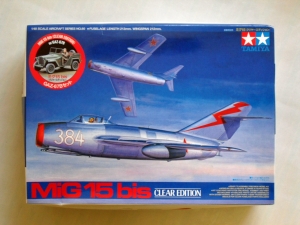 TAMIYA 1/48 89729 MiG 15 bis CLEAR EDITION WITH GAZ-67B