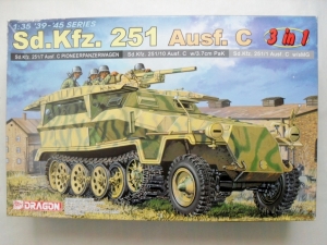 DRAGON 1/35 6224 Sd.Kfz 251 Ausf.C 3 IN 1