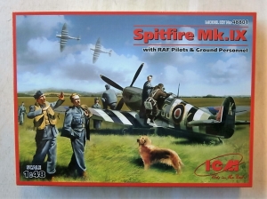 ICM 1/48 48801 SPITFIRE Mk.IX w/PILOTS   GROUNDCREW