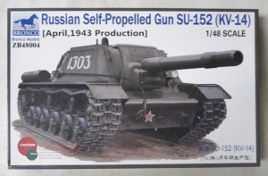 BRONCO 1/48 48004 RUSSIAN SELF PROPELLED GUN SU-152 APRIL 1943