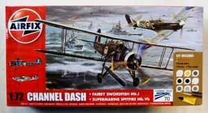 AIRFIX 1/72 50147 CHANNEL DASH - FAIREY SWORDFISH Mk.I   SUPERMARINE SPITFIRE Mk.Vb