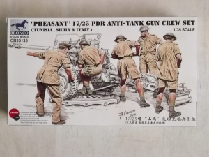 BRONCO 1/35 35135 PHEASANT 17/25 pdr ANTI-TANK GUN CREW SET