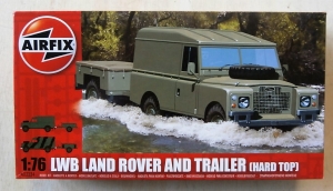 AIRFIX 1/76 02324 LWB LANDROVER HARD TOP   TRAILER