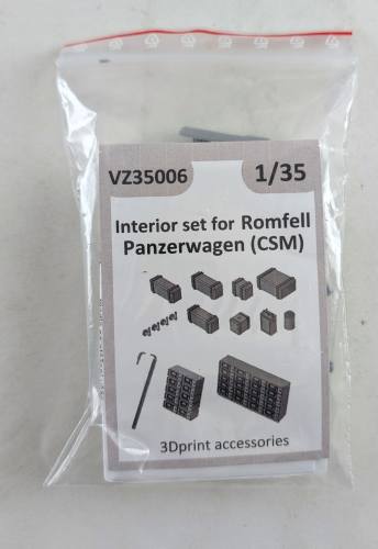 VIZI MODELS 1/35 VZ35006 INTERIOR SET FOR ROMFELL PANZERWAGEN CSM