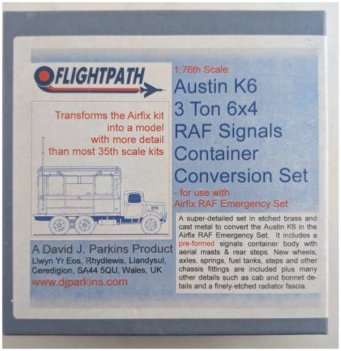 FLIGHTPATH 1/76 AUSTIN K6 3 TON 6X4 RAF SIGNALS CONTAINER CONVERSION SET