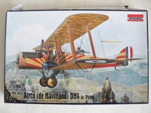RODEN 1/48 430 AIRCO de HAVILLAND D.H.4 WITH PUMA ENGINE